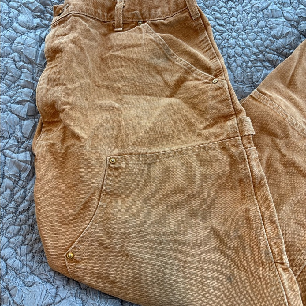Carhartt Brown Duck Canvas Carpenter Pants - Picture 4 of 8